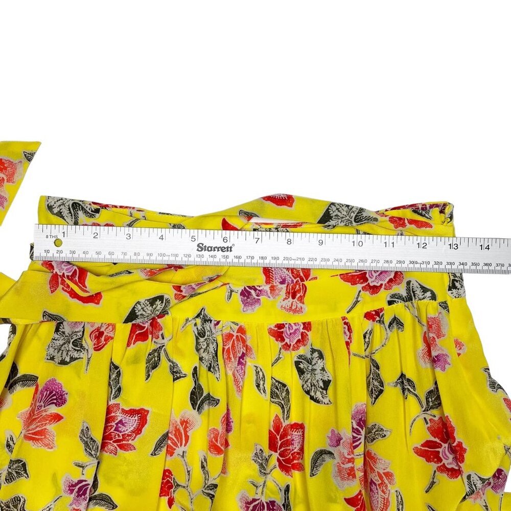 Joie Floral Print Midi Hi Lo Ruffle Skirt Womens XS / 2 - Picture 7 of 12